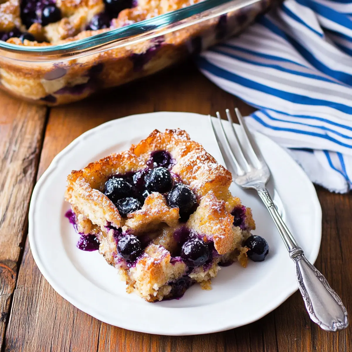 Blueberry French Toast Casserole