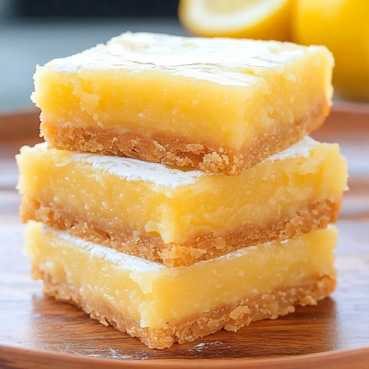 Lemon Brownie Bars Recipe
