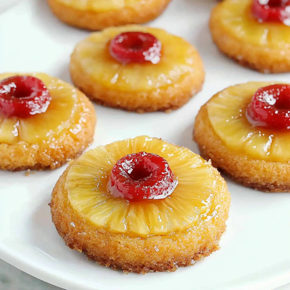 Pineapple Upside Down Sugar Cookies