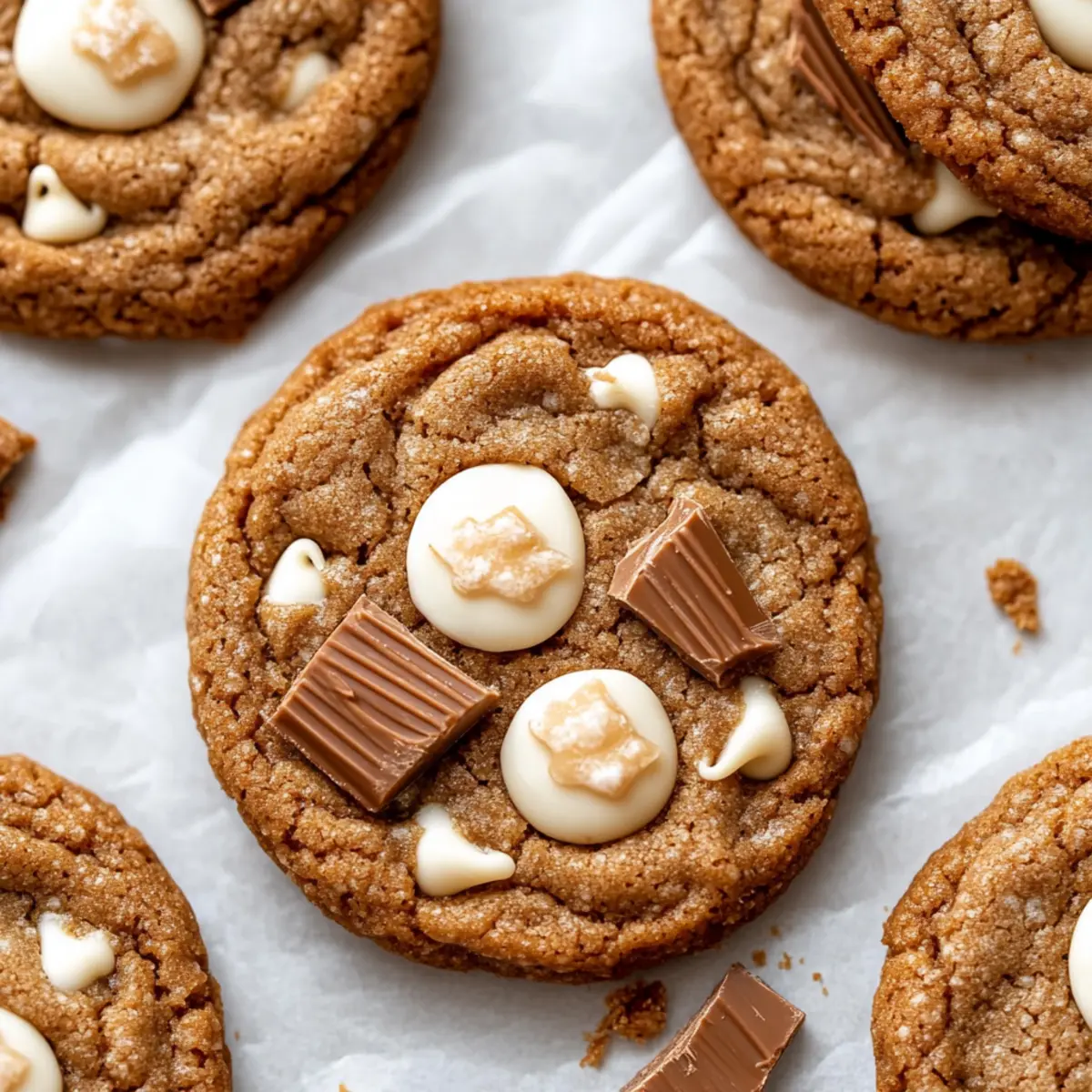 Biscoff Cookie Butter White Chocolate Chip Cookies