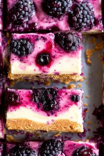 Blackberry Cheesecake Bars