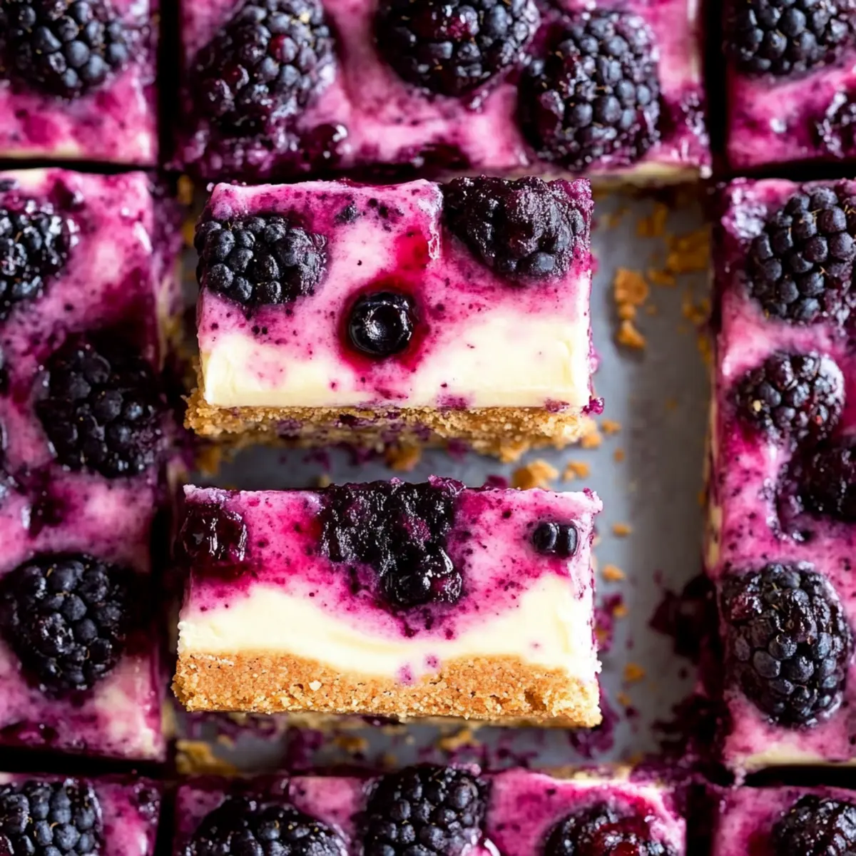 Blackberry Cheesecake Bars