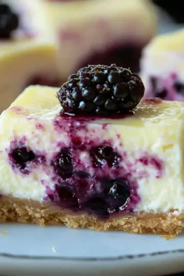 Blackberry Lemon Cheesecake Bites