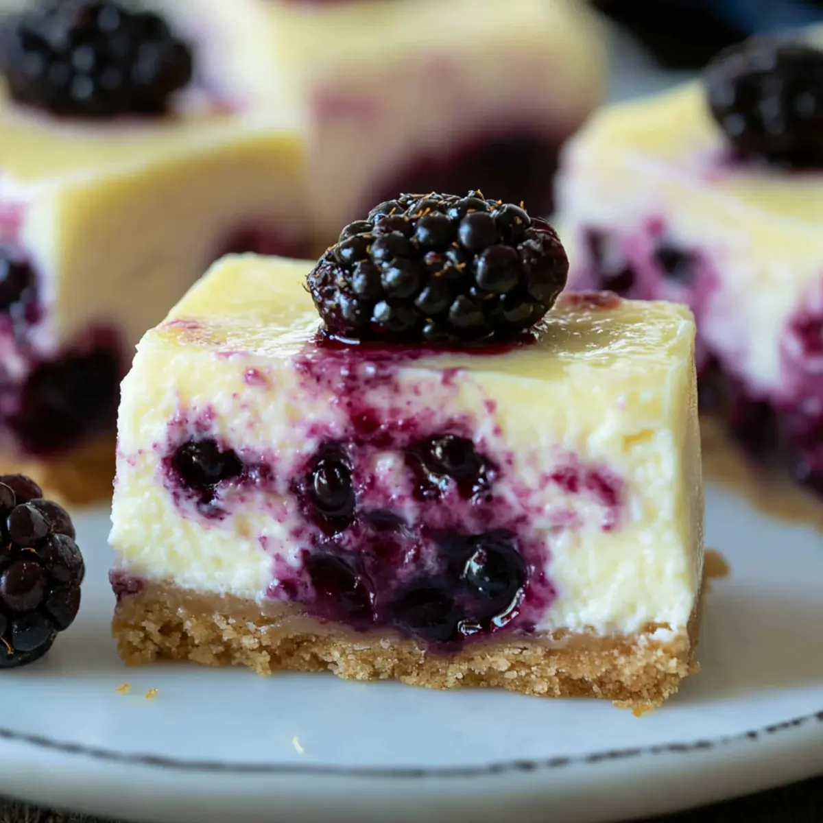 Blackberry Lemon Cheesecake Bites