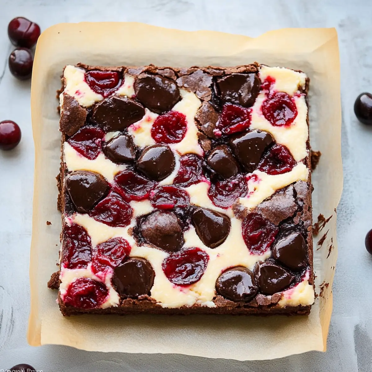 Cherry Cheesecake Brownies
