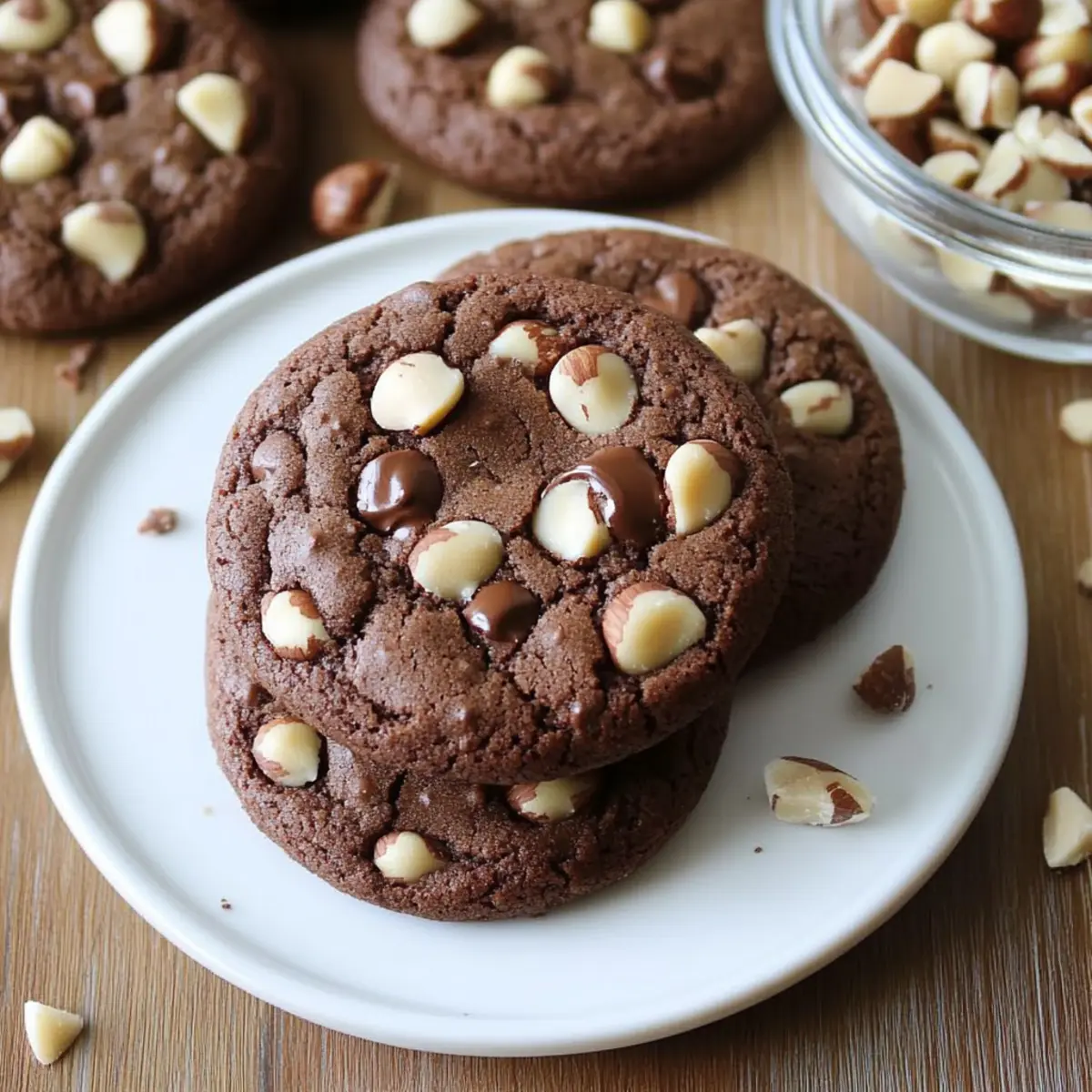 Chocolate Hazelnut Crunch Cookies