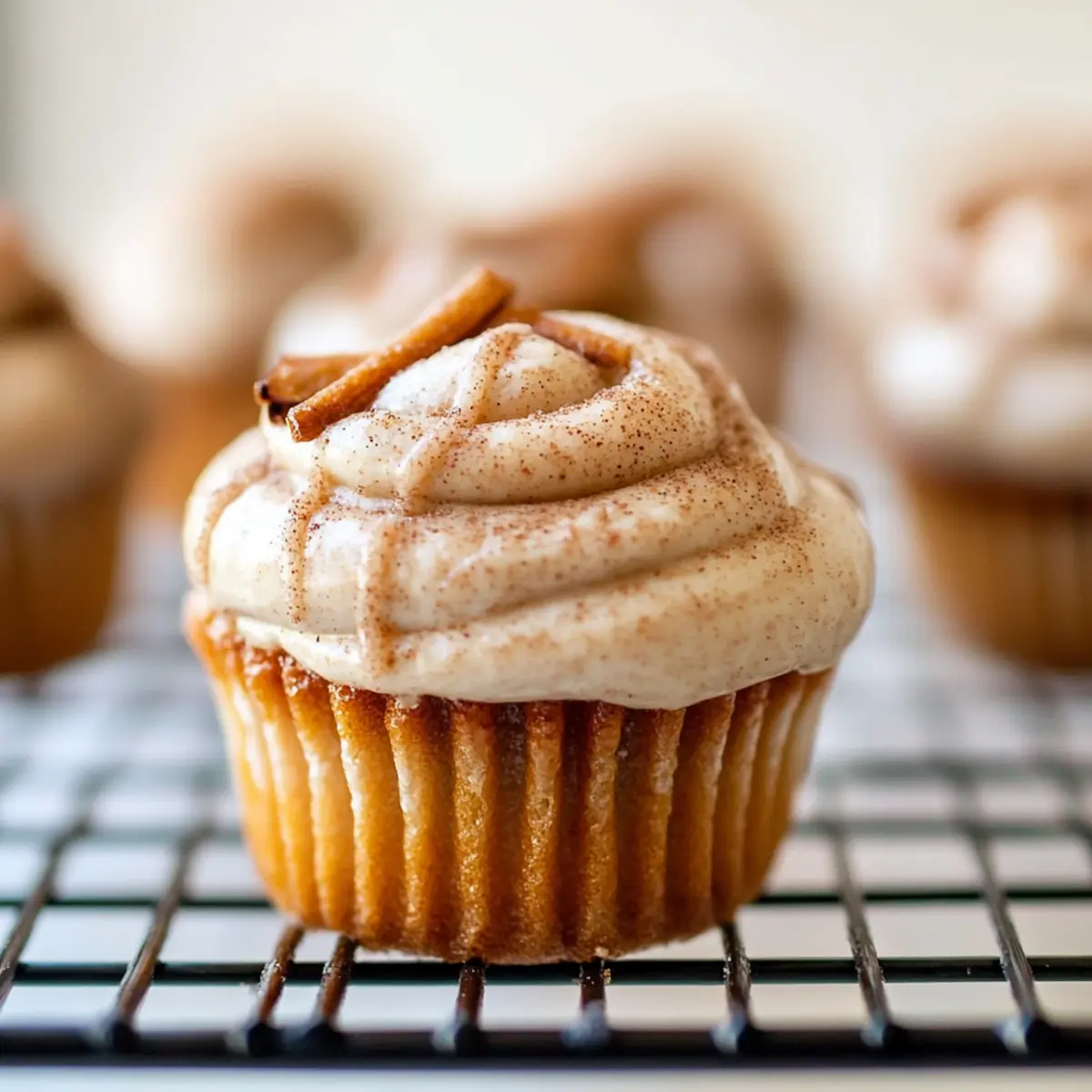 Churro Cupcakes with Cinnamon Cream Cheese Frosting