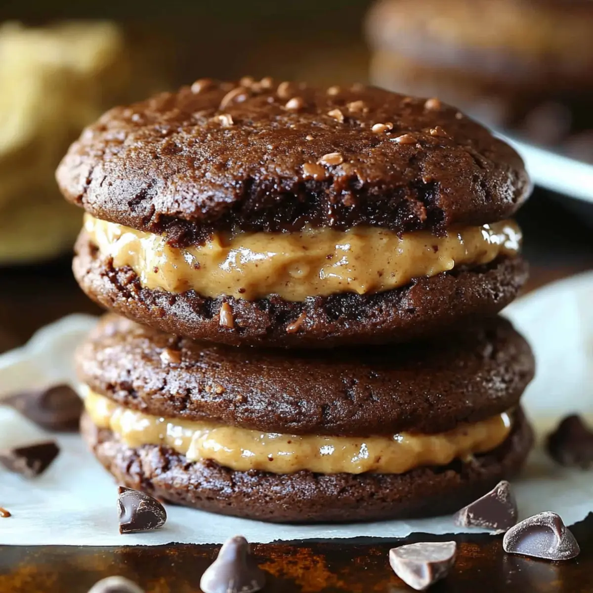 German Chocolate Whoopie Pies