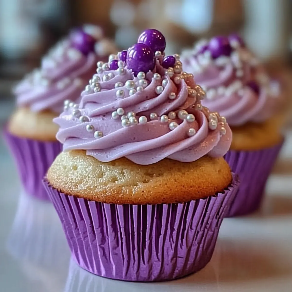 Grape Soda Cupcakes