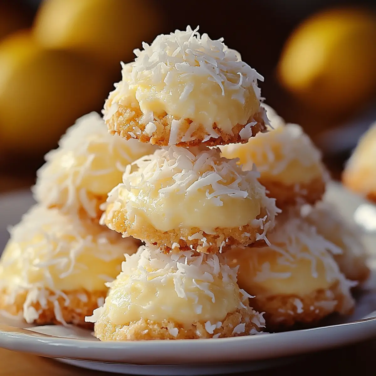 Lemon Coconut Cheesecake Cookies