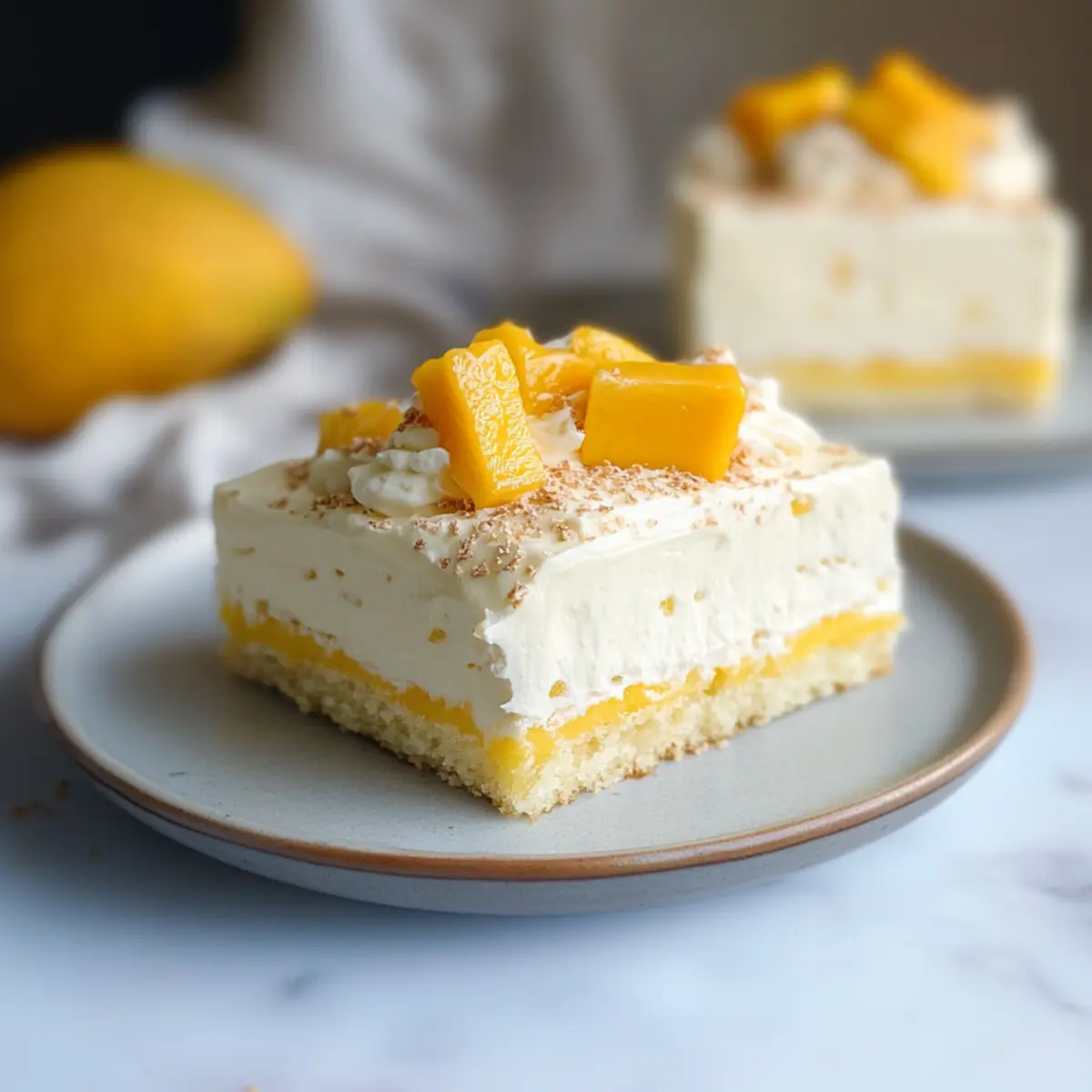 Mango Lassi Tres Leches Cake