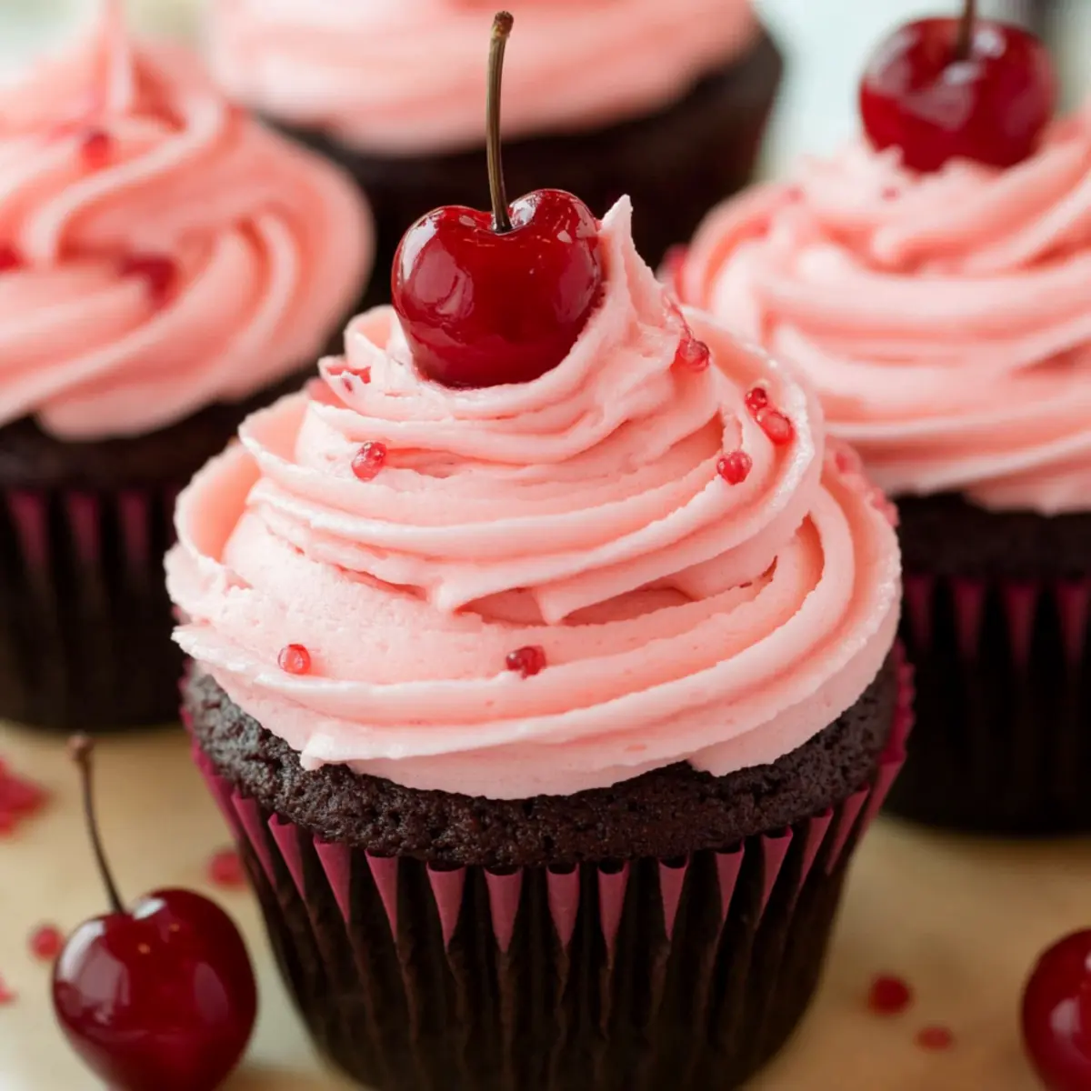 Maraschino Cherry Buttercream Frosting