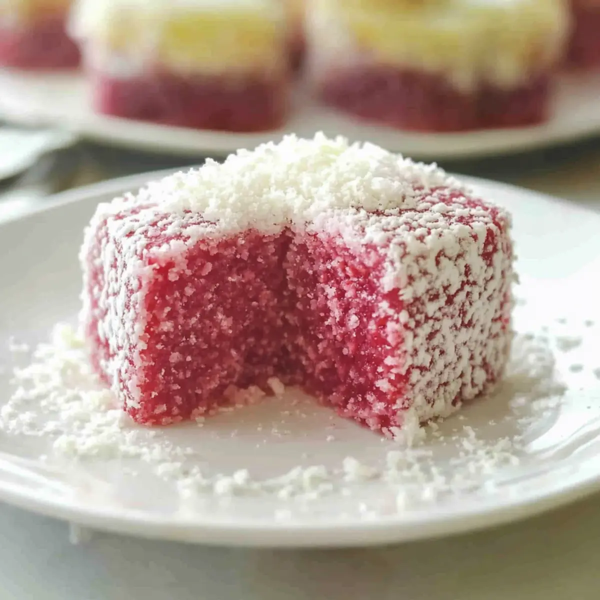 Raspberry Lamingtons
