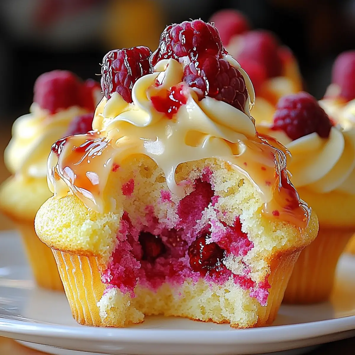 Raspberry Lemon Heaven Cupcakes