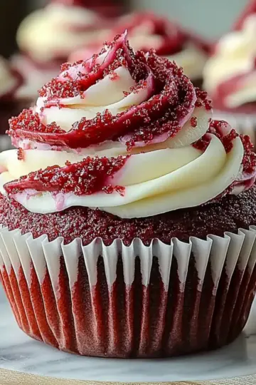 Red Velvet Marble Cupcakes