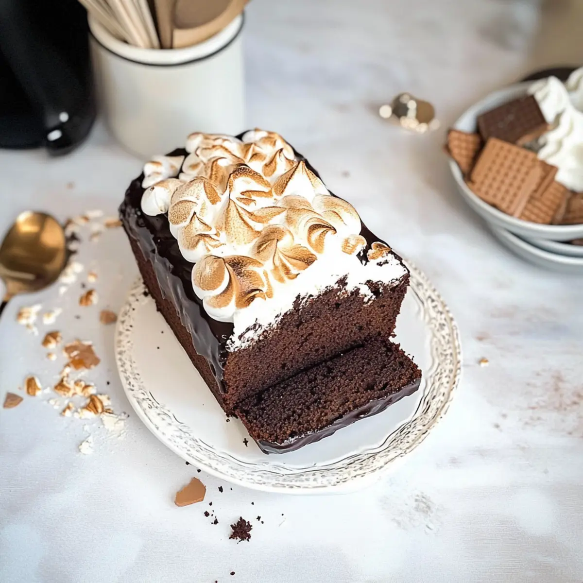 S’mores Mini Loaf Cakes