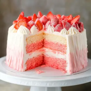 Strawberry Ombre Cake