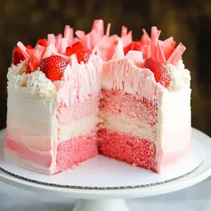 Strawberry Ombre Cake