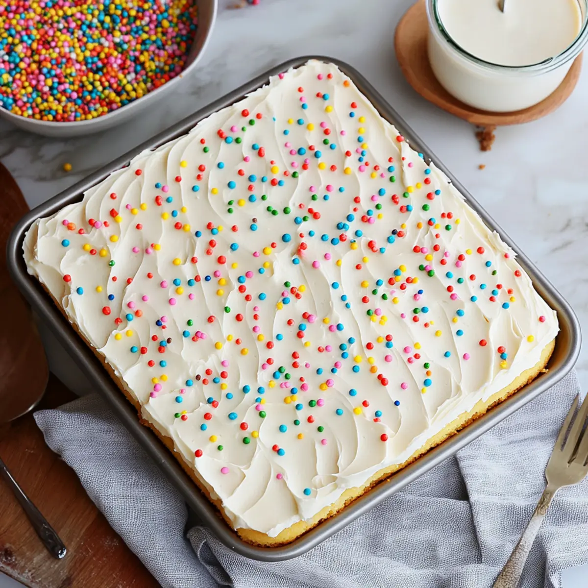 Vanilla Sheet Cake Recipe
