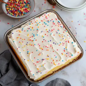 Vanilla Sheet Cake Recipe