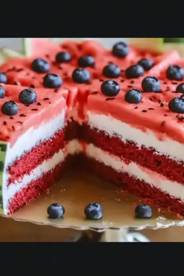 Watermelon Chiffon Cake