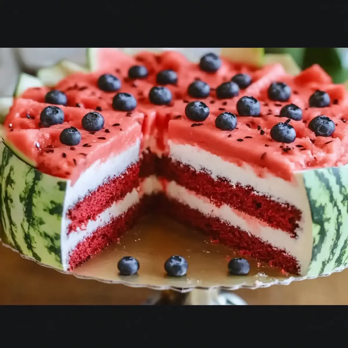 Watermelon Chiffon Cake