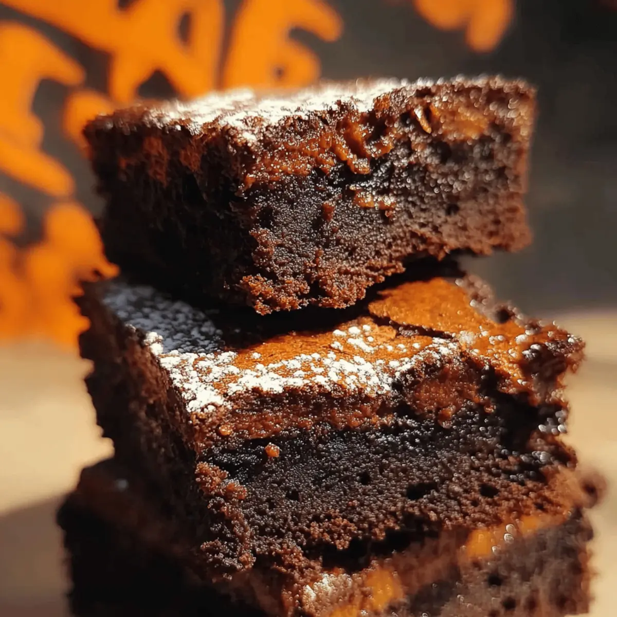 Halloween Oreo Stuffed Brownies