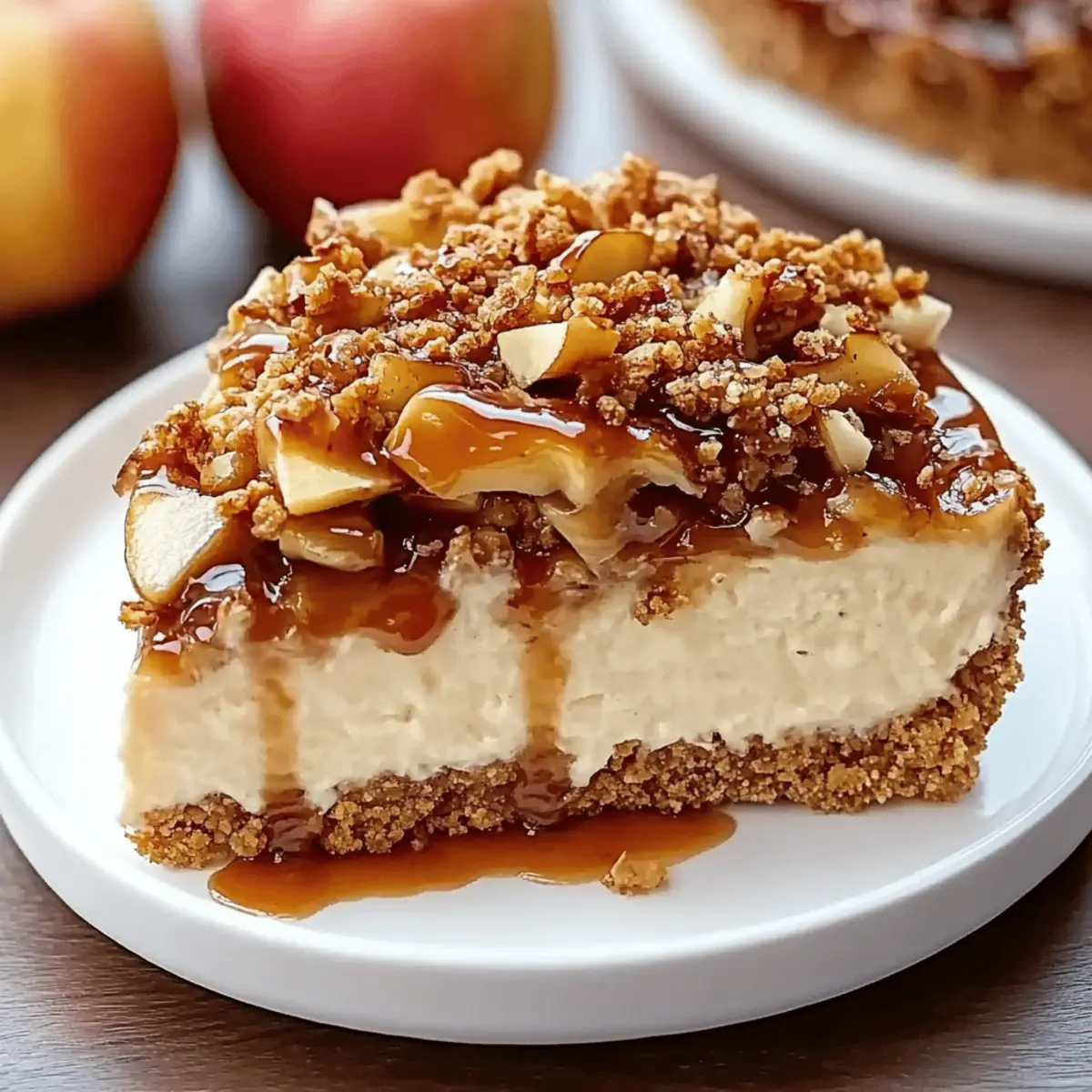 Apple Crisp Cheesecake