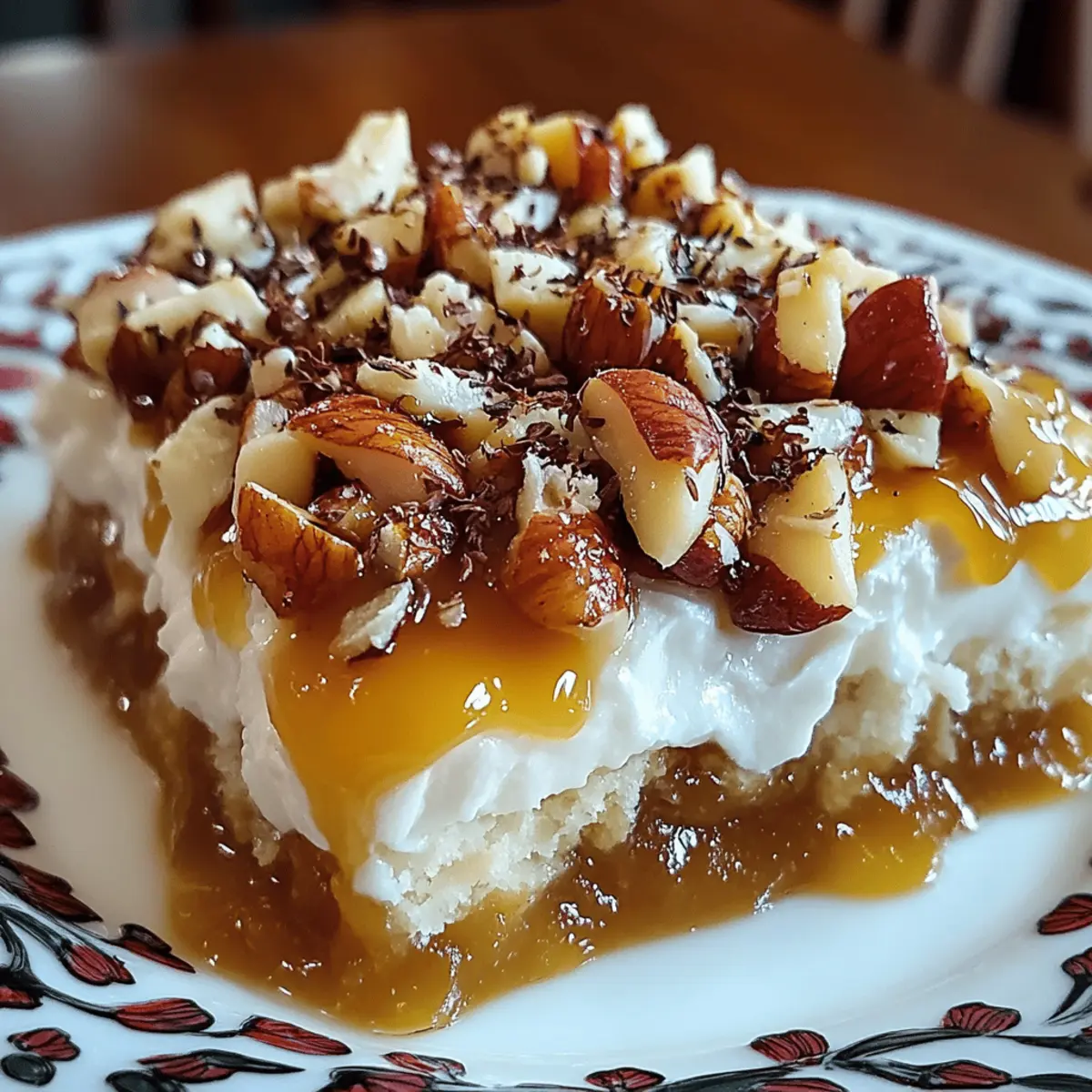 Butter Pecan Praline Poke Cake