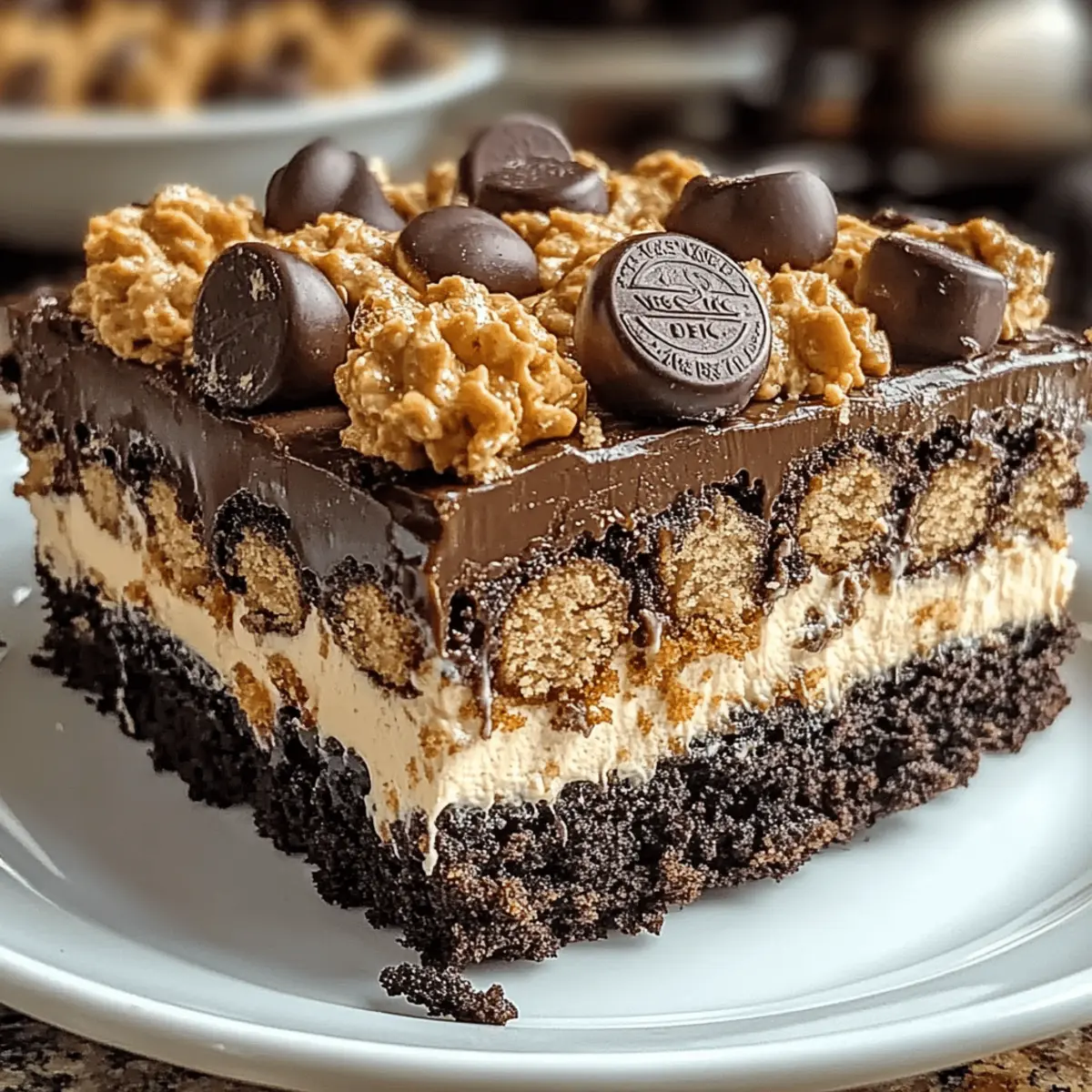 Reese’s Peanut Butter Earthquake Cake