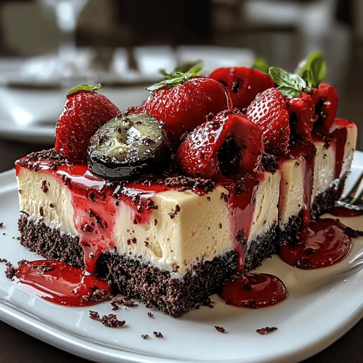 Red Velvet Oreo Cheesecake