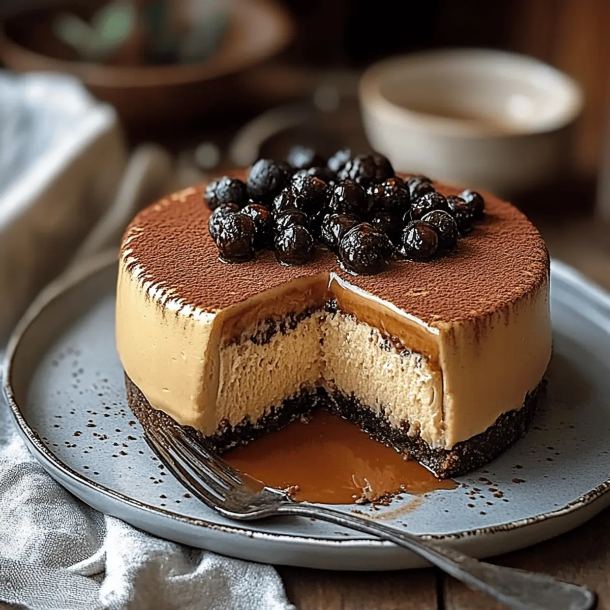 Creamy Keto Coffee Cheesecake