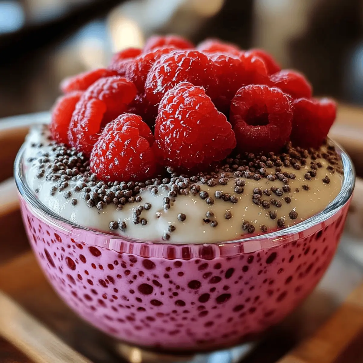 Raspberry Chia Pudding