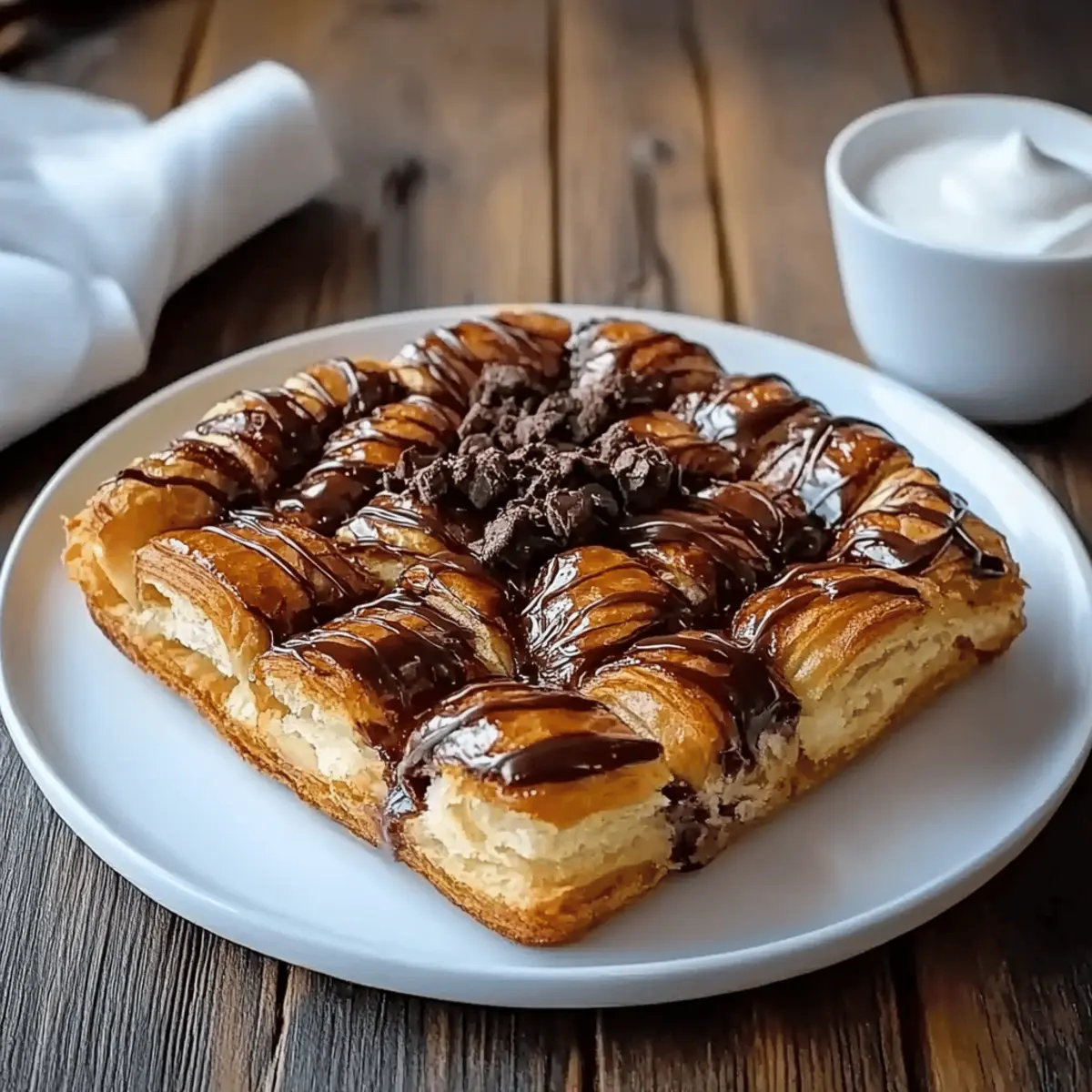 Decadent Chocolate Croissant Breakfast Bake