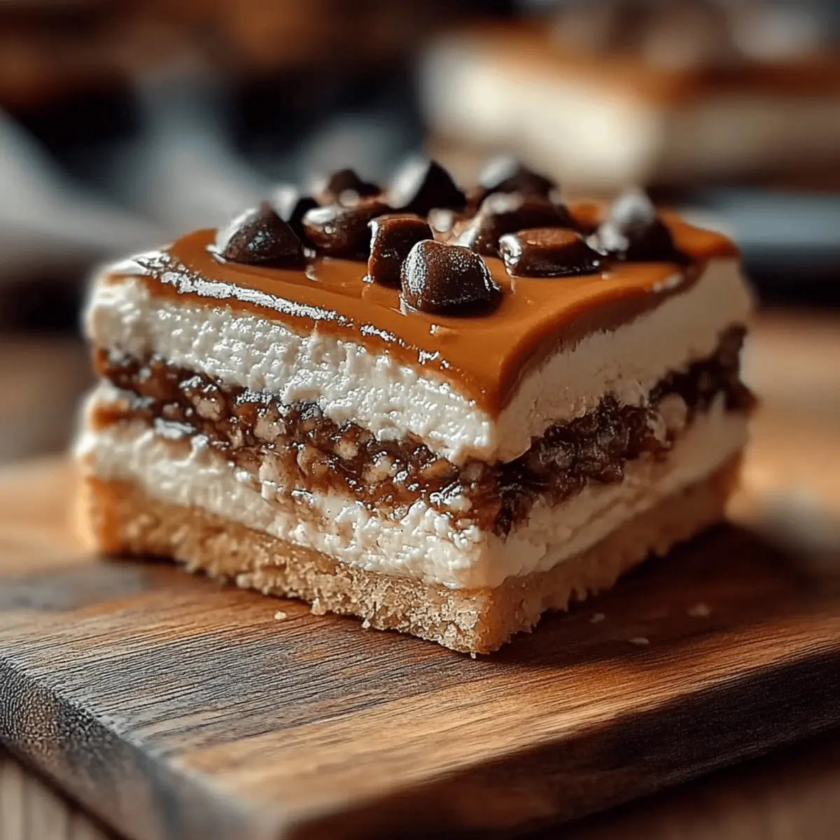 No Bake Peanut Butter Cheesecake Bars