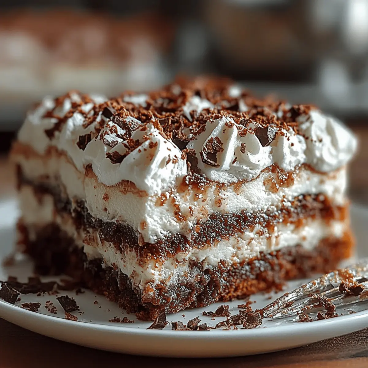 Brownie Refrigerator Cake