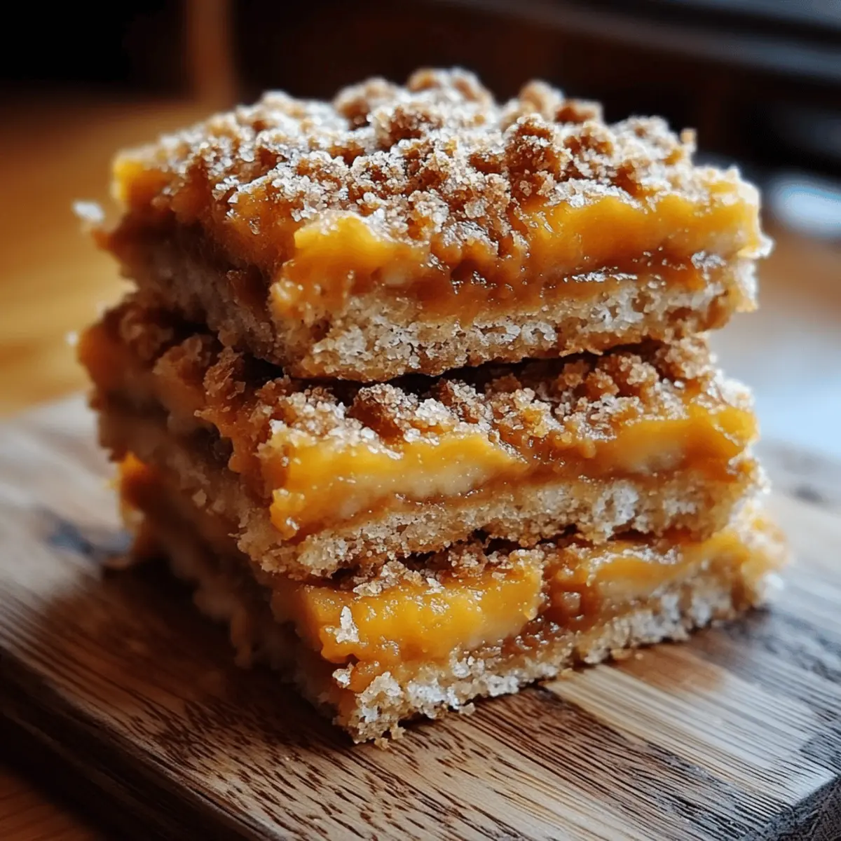 Peach Cobbler Crumble Bars