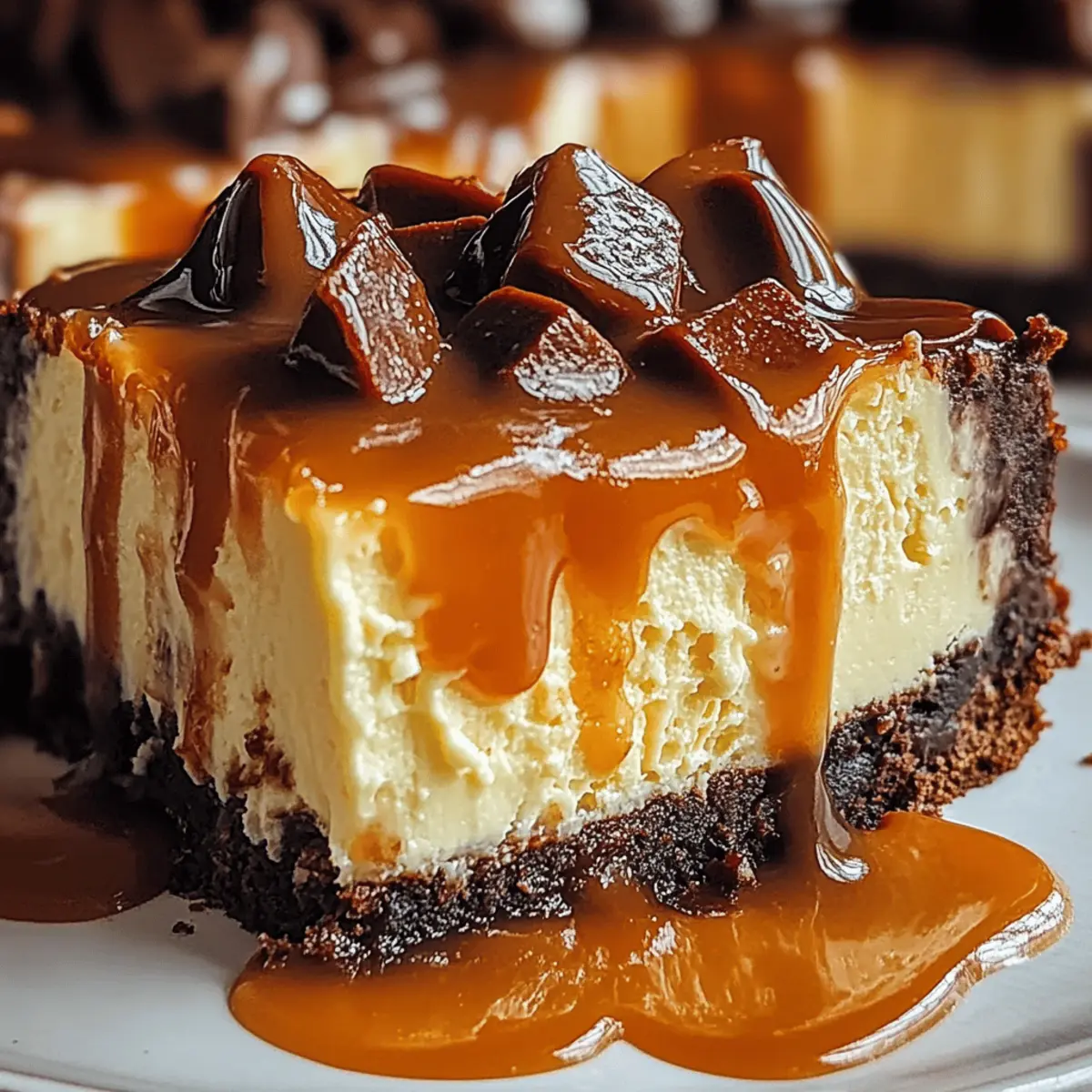 Caramel Brownie Cheesecake