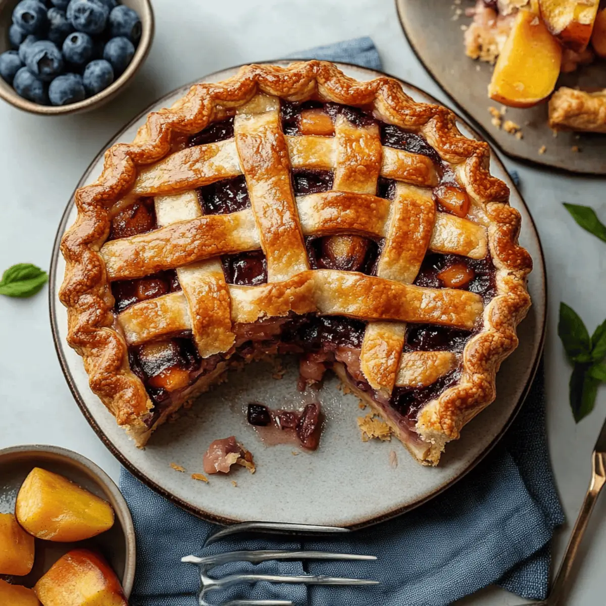 Blueberry Peach Pie