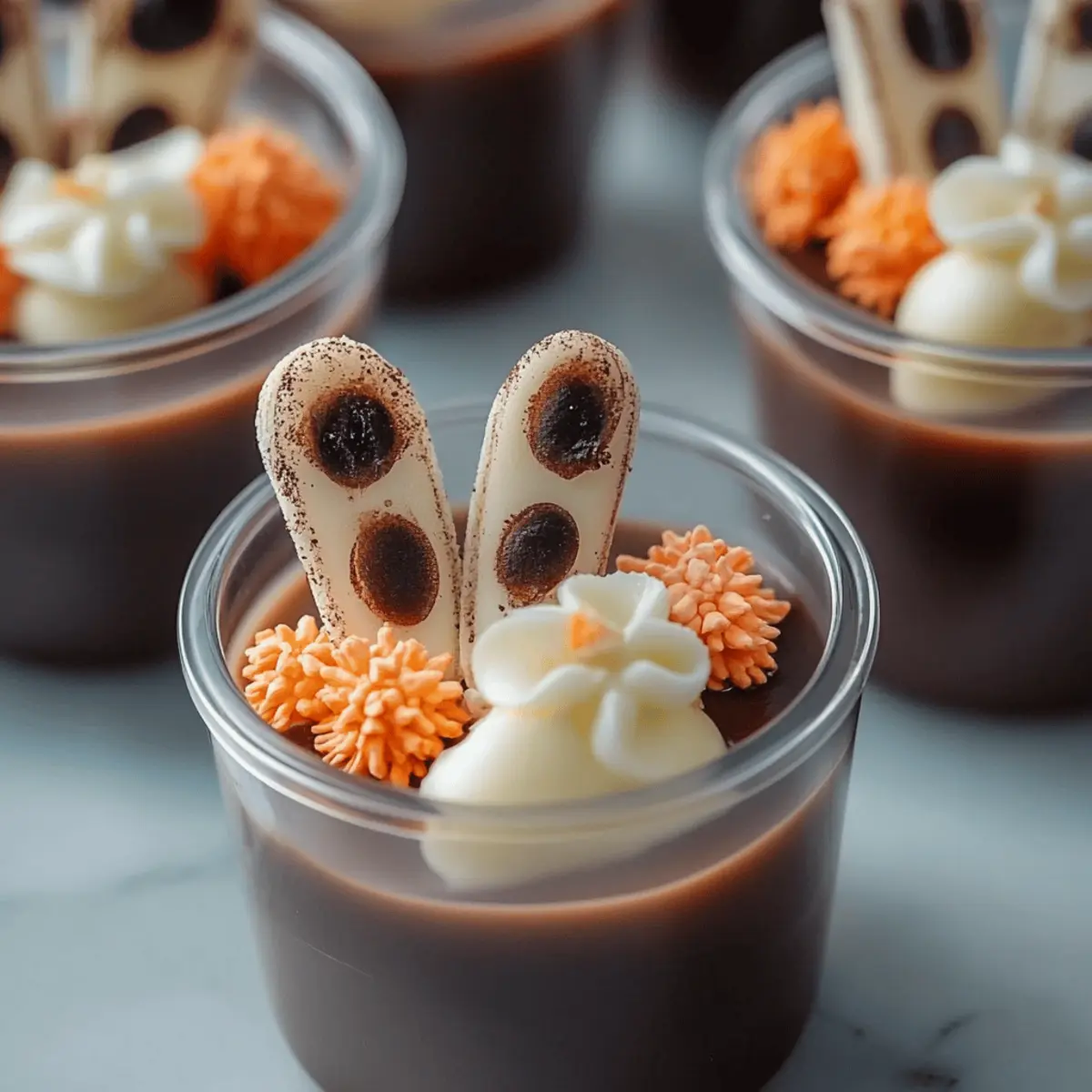 Halloween Dirt Cups – Graveyard Pudding Dessert With Cookie Crumble