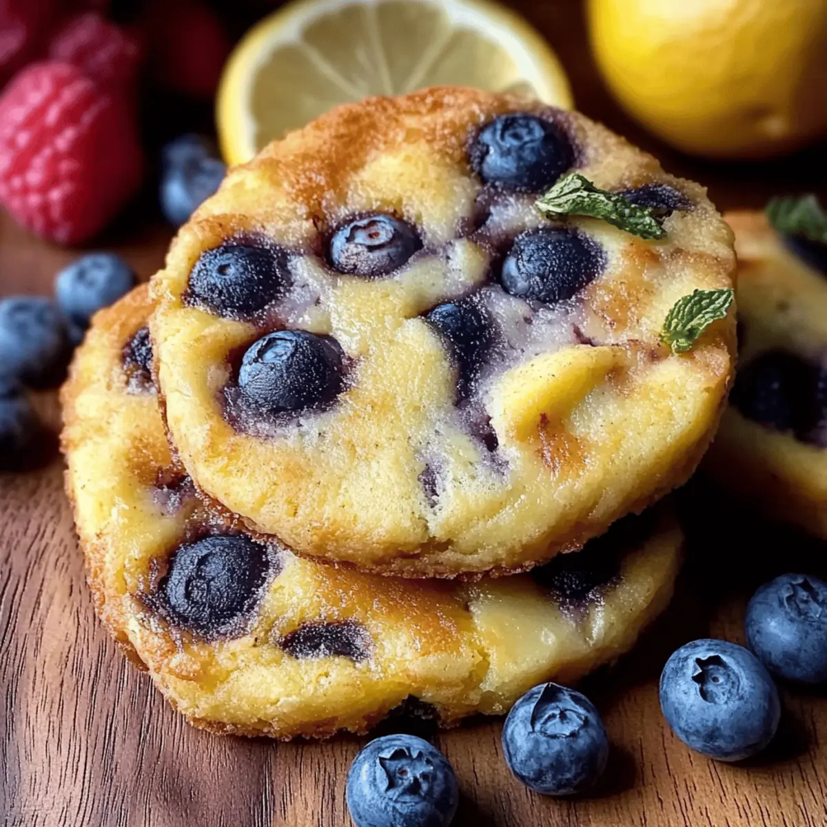Lemon Blueberry Cheesecake Cookies