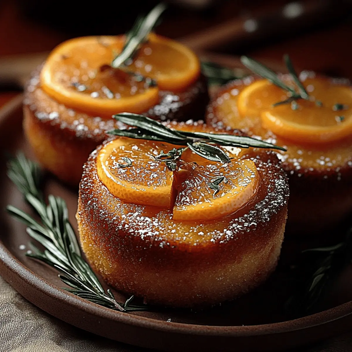 Orange Ginger Honey Cakes