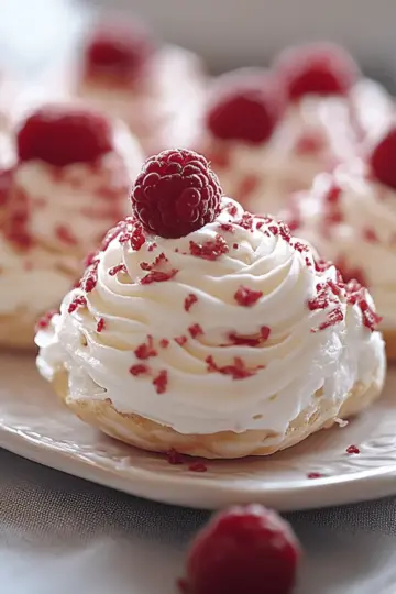 Raspberry Mini Pavlovas