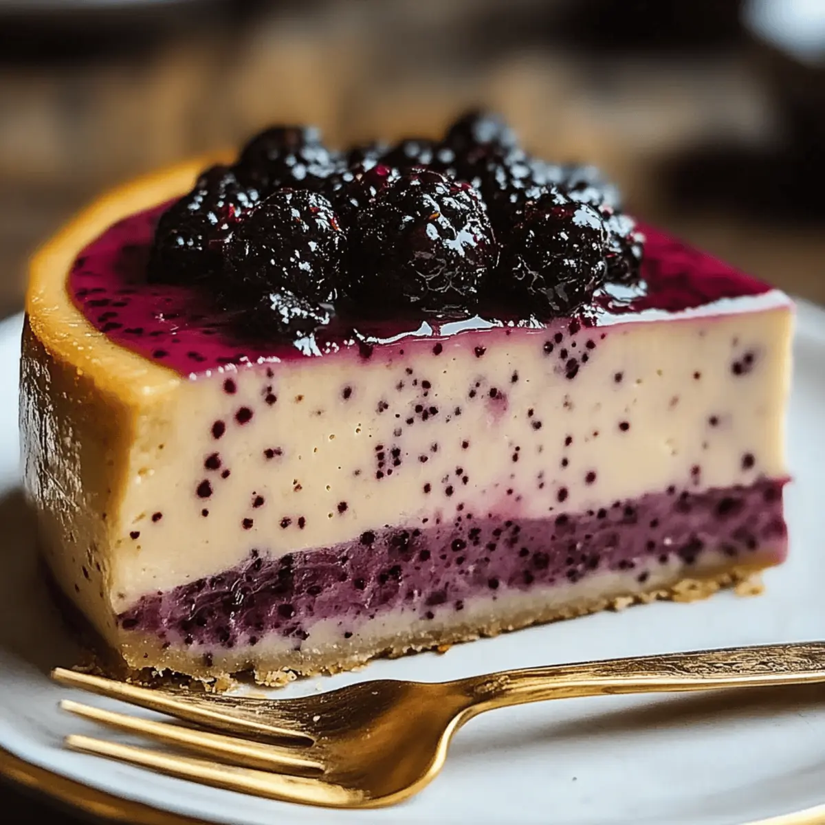 Mulberry & Earl Grey Cheesecake