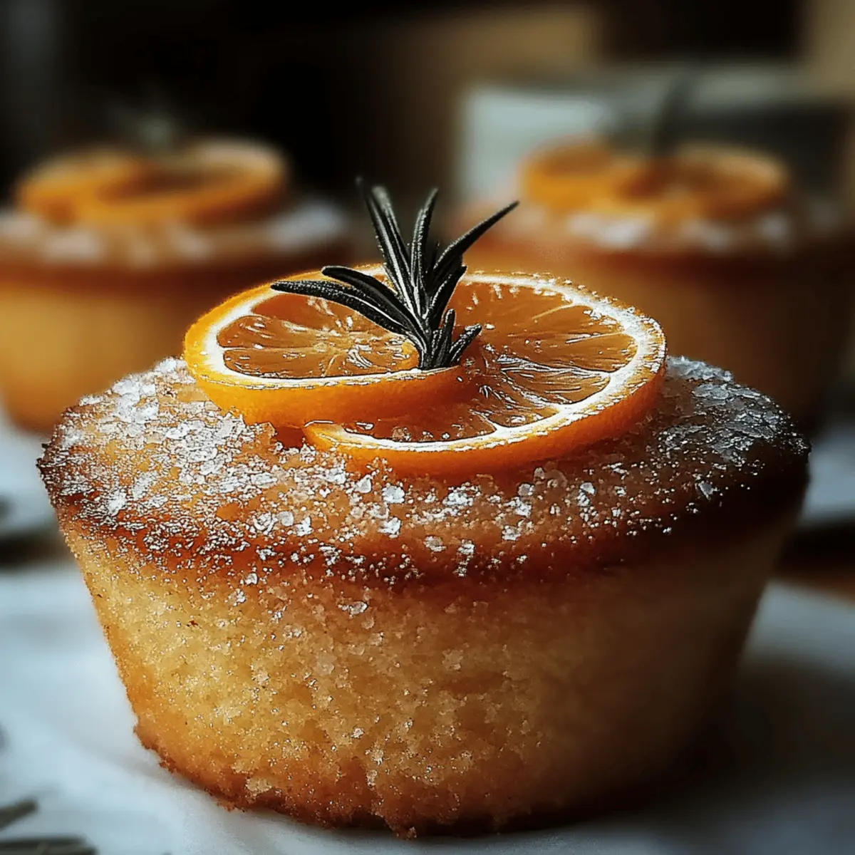 Moist Orange Ginger Honey Cakes