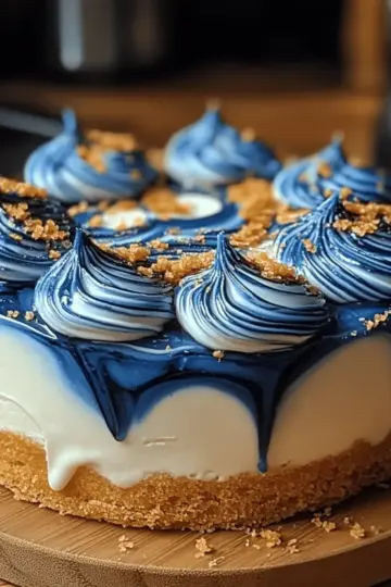 Butterbeer Galaxy Swirl Cheesecake