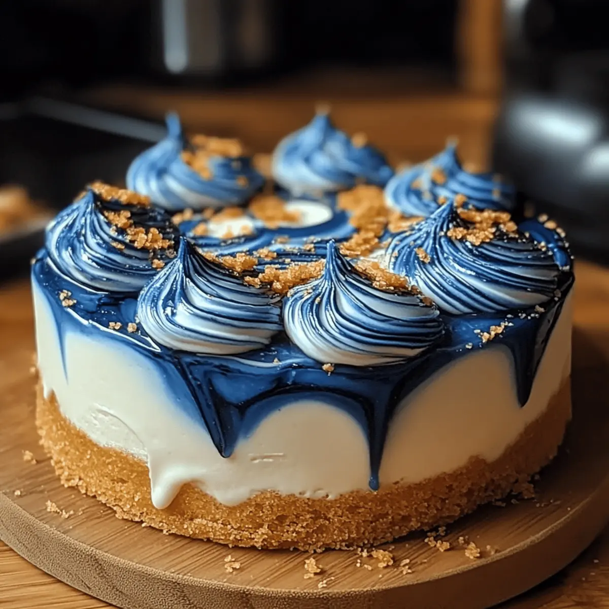 Butterbeer Galaxy Swirl Cheesecake