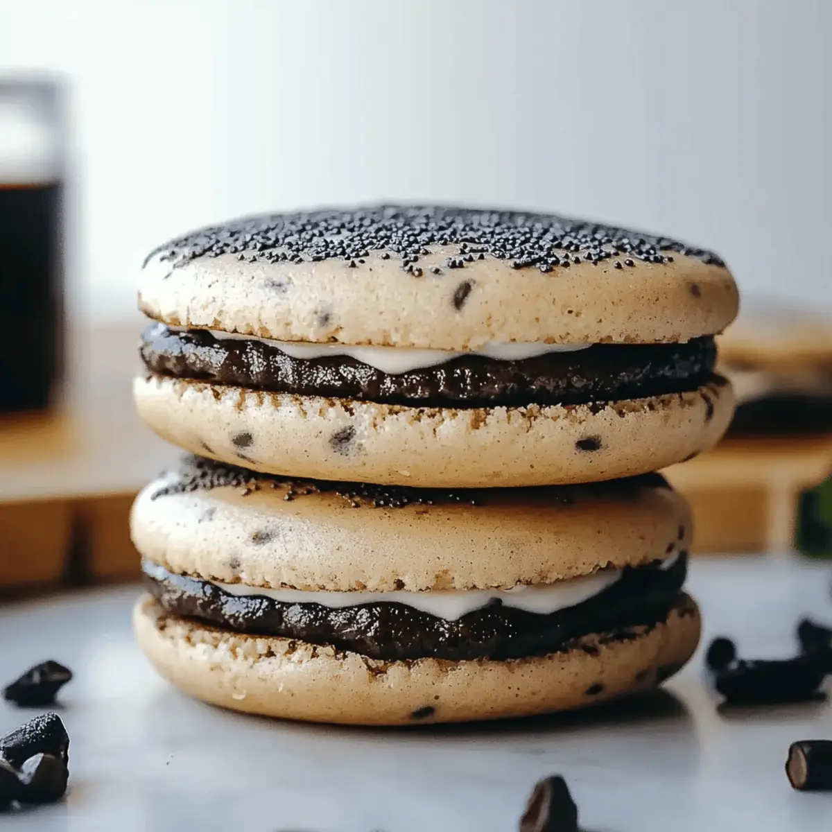 Oreo Whoopie Pies with Creamy Frosting