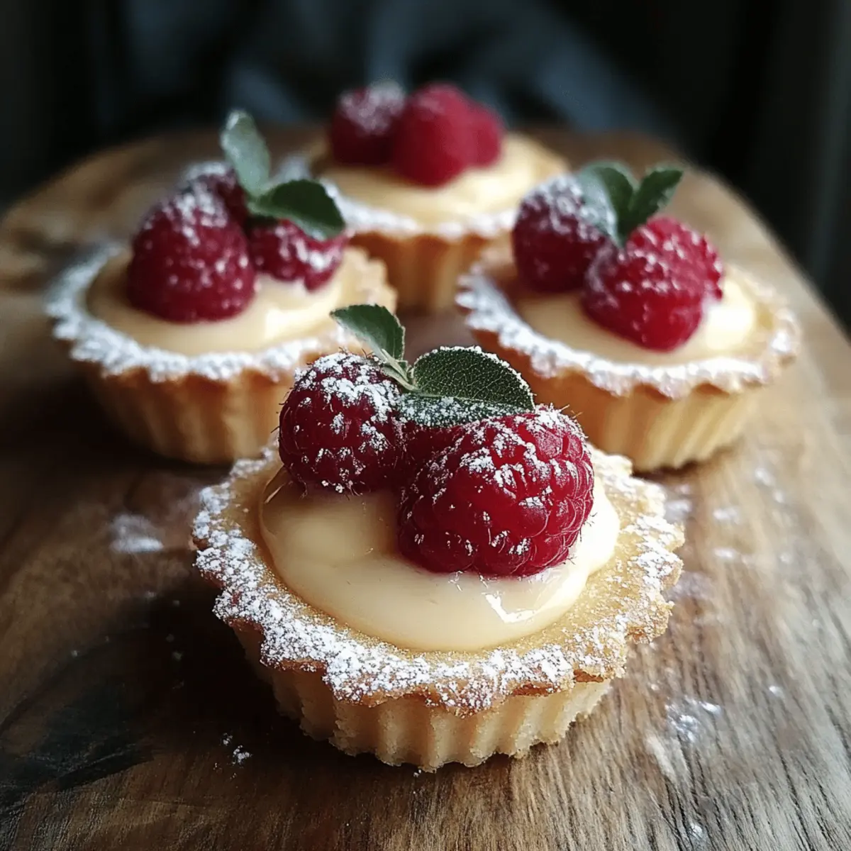 Raspberry Vanilla Tarts