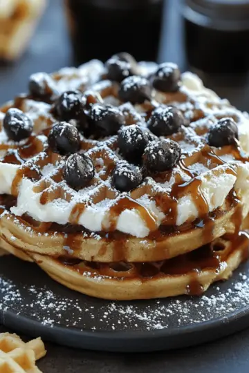 Decadent Chocolate Chip Waffles